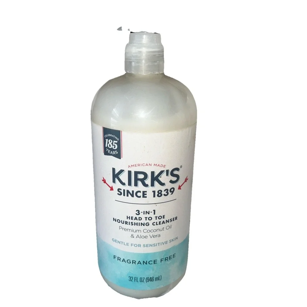 Kirk's Natural 3-in-1‎ Head to Toe Nourishing Cleanser Fragrance Free 32 fl.oz
